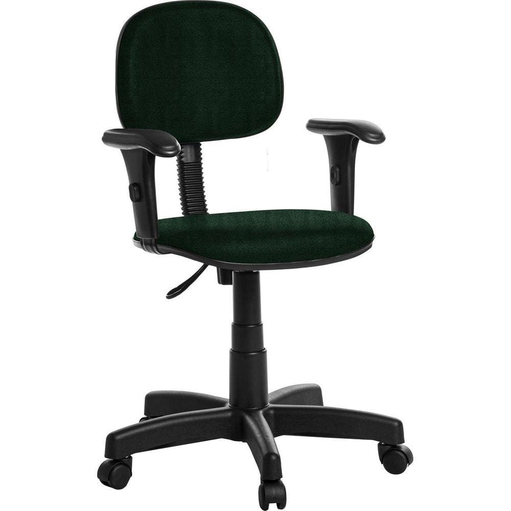 Cadeira Para Escritório Secretaria Com Braço Rcp Verde