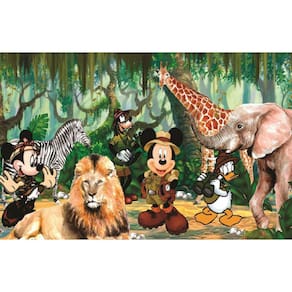 Fundo Fotográfico Em Tecido Safari Mickey 2,80X1,50