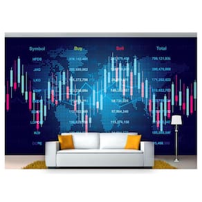 Papel De Parede Tecnologia Finanças Computação Tec17 3M²