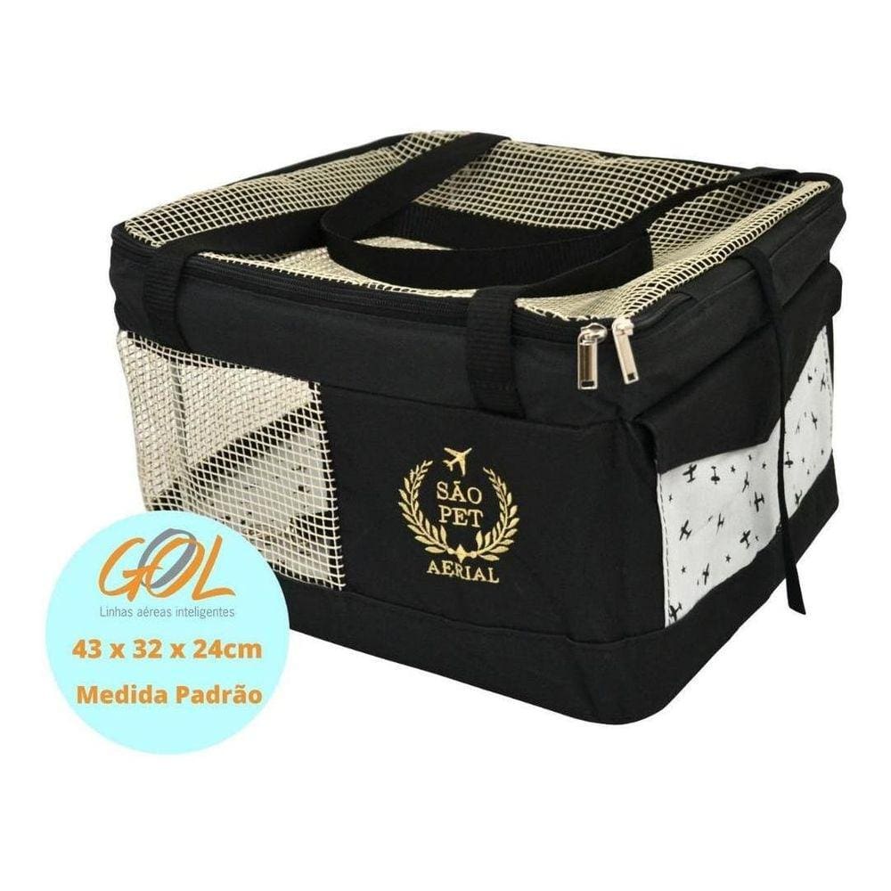 Bolsa Aerea Sao Pet - Cia Gol - Preta