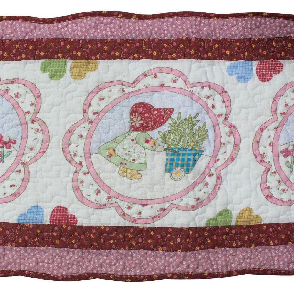 Tapete Patchwork Menina Do Campo 100% Algodão 2,40m X 41cm