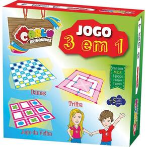 Kit Jogo Dama E Trilha Adapatado Baixa Visão Em Mdf