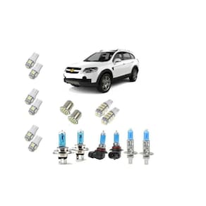Farol + Leds Chevrolet Captiva - 2008 A 2013 Kit Lâmpada