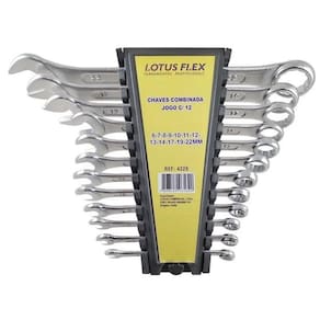 Chave Combinada Jogo 12 Pçs 6-14, 17, 19 E 22Mm Flex Lotus