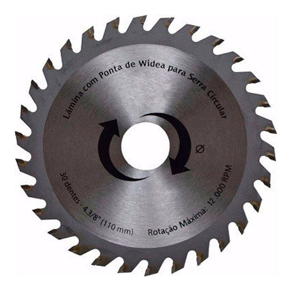 Kit 8 Discos De Serra Circular Com 30 Dentes 110mm