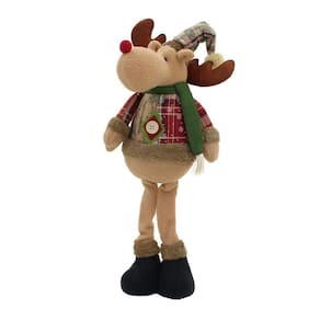 Rena Natalina Boneco De Natal Em Tecido 50cm