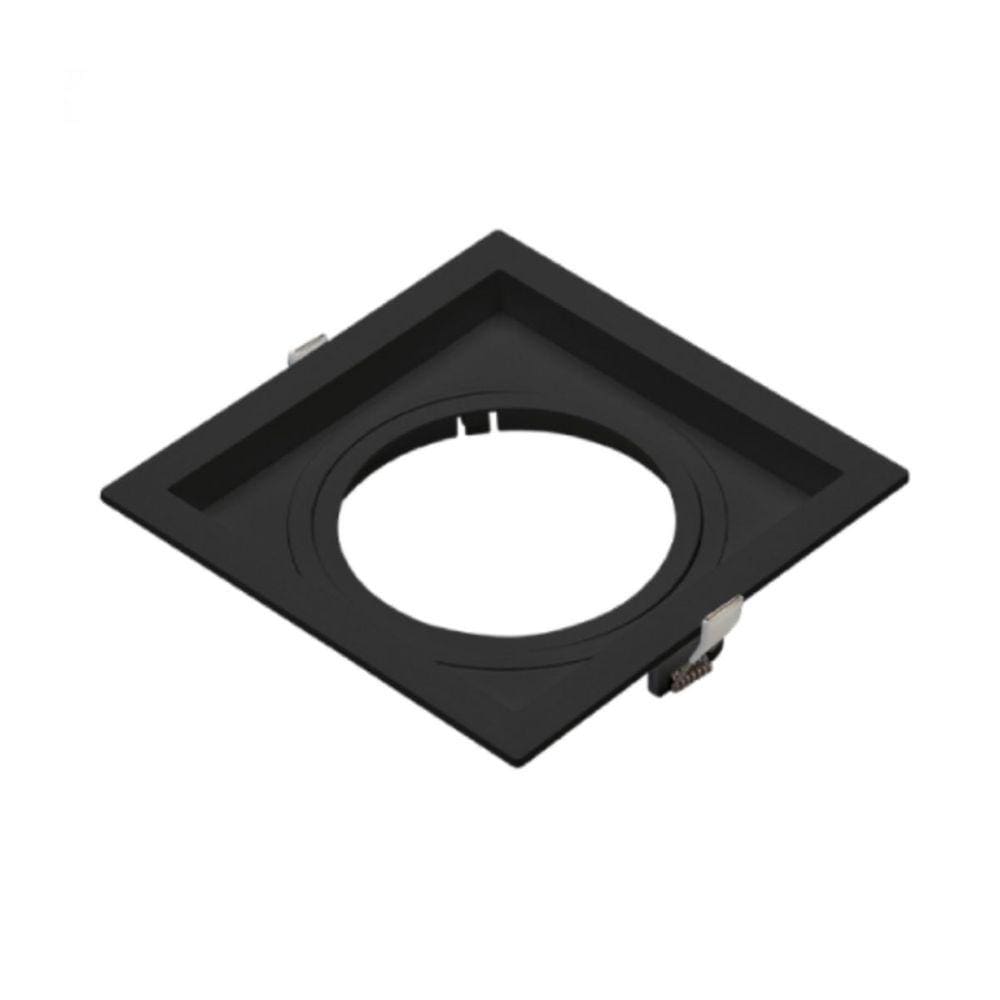 Embutido Quadrado Recuado Par20 1xE27 Preto Pix Iluminação