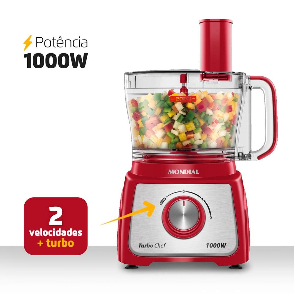 Multiprocessador Turbo Chef 5 em 1 Mondial MPN-01-R