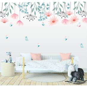 Adesivo De Parede Florais Boho E Borboletas 3