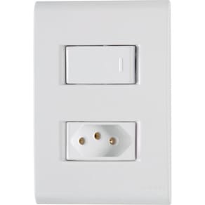 Kit 5 Conjunto Interruptor Simples + Tomada 20A Tramontina