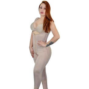 Cinta Modeladora Pós Cirúrgica Com Pernas Triplo Ajuste