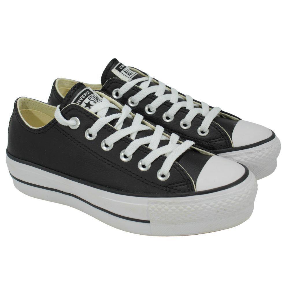 Tênis Converse Chuck Taylor All Star Preto Couro - YOUNG TENNIS