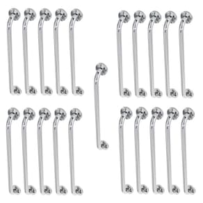 Alça Barra de Apoio 60cm Inox Kit 20 Unidades Gestante Idoso Deficiente Corrimao Segurança Acessibilidade Banheiro Corrimao