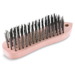 12x Escova De Aço Com Cabo Limpa Grelha Elimina Ferrugens