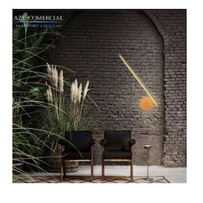 Luminária Moderna Haste Arandela Led Golden Art Cor Dourado