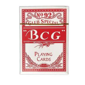 Baralho De Poker Bcg Vermelho 54 Folhas 1 Unidade
