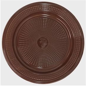 Prato Redondo Bio Marrom 15cm Com 10 Unidades TrikTrik