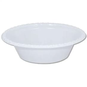 Prato Fundo Bio Branco 12cm Com 10 Unidades TrikTrik