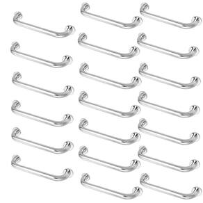 Barra Alça Apoio Kit 20 Uni Inox 30cm Deficiente Idoso Gestante Criança Suporte Anti Queda Acidente Resistente