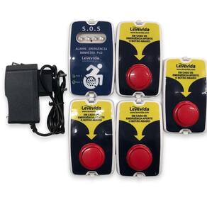 Alarme Audiovisual Pcd Help Sem Fio - 4 Botoeiras