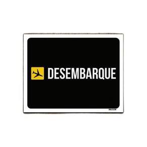 Kit 5 Placas Decorativa - Desembarque Aeroporto
