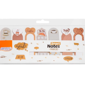 Marca página papel adesivo Smart notes Markers Café BRW 140F
