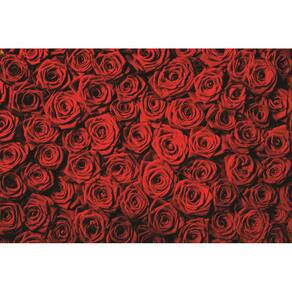 Fundo Fotográfico Em Tecido Rosas Vermelhas 2,20X1,50.
