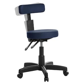 Cadeira Mocho Ergonômica Estética Clinica Rv Cor Azul Escuro