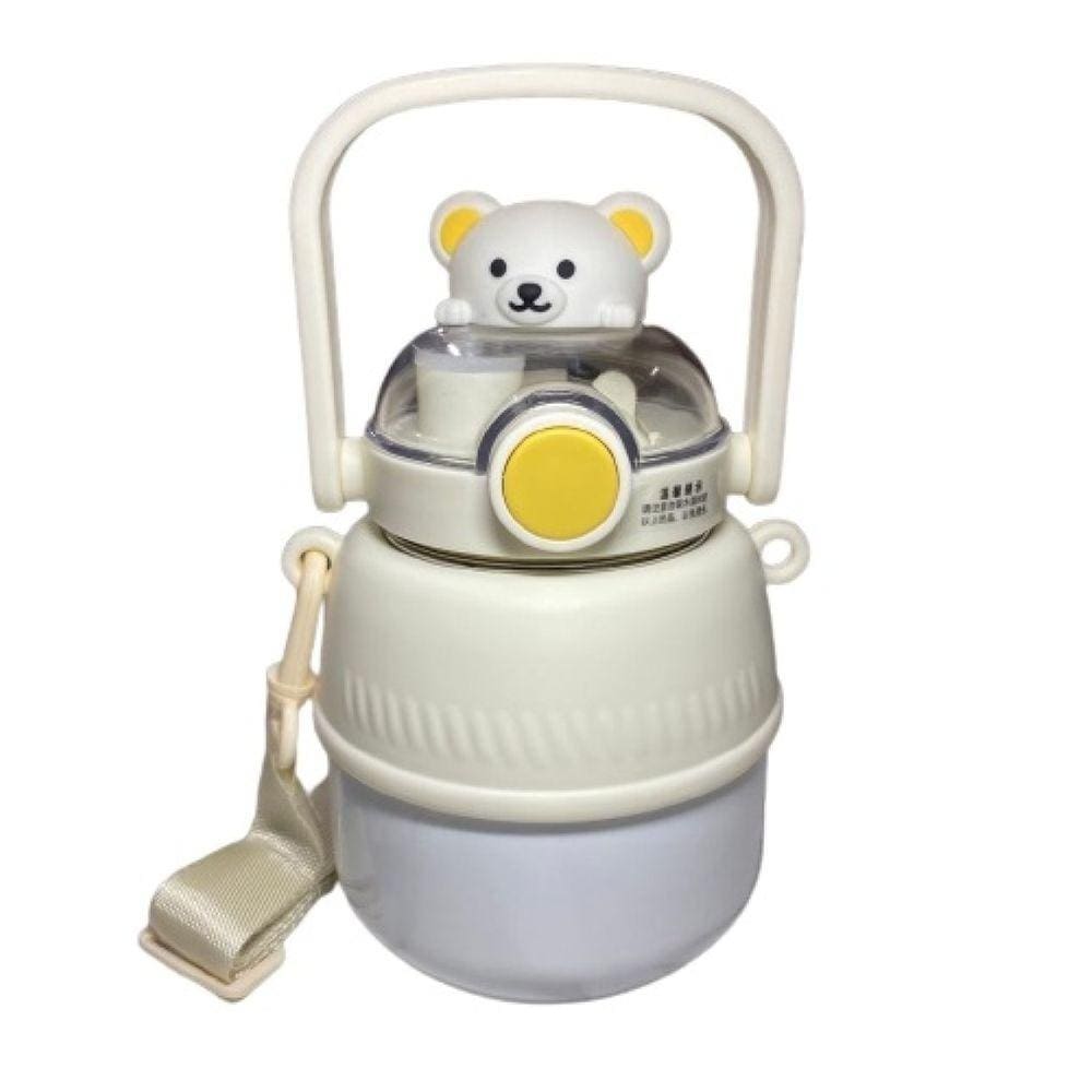 Garrafa Térmica de Inox Ursinho com Bico e Trava 700ML