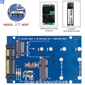 Adaptador De Ssd M.2 Ngff Para Sata 6,0Gbs De 2,5 Azul