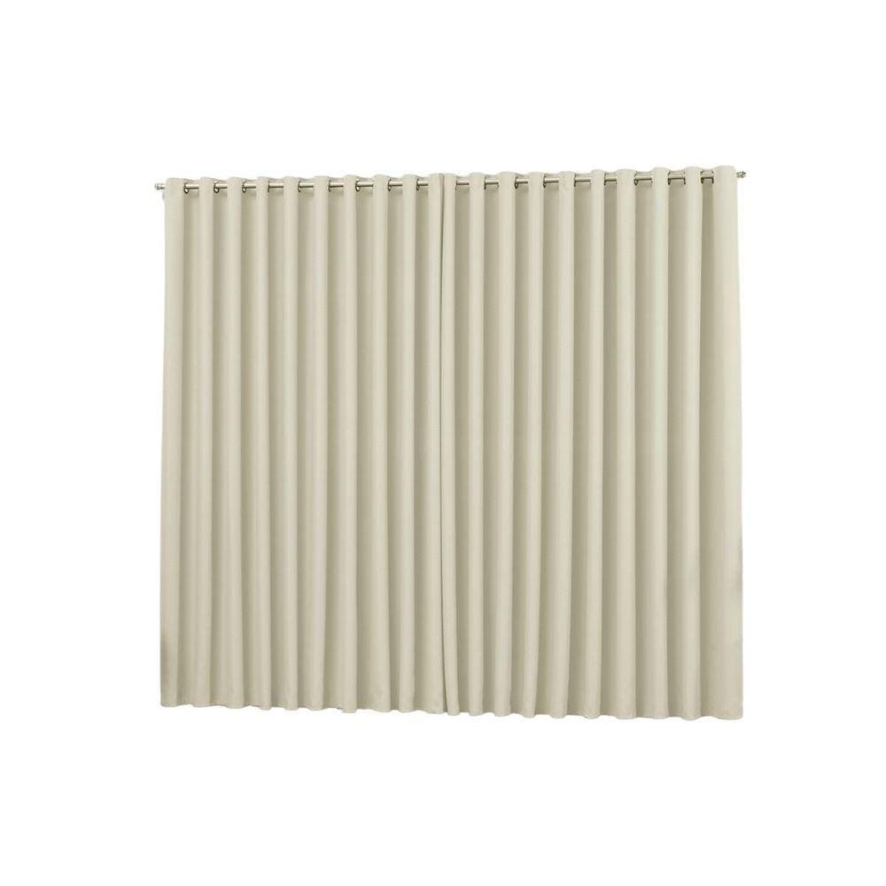 Cortina Blackout Palha Para Sala Quarto Em Tecido 4,00X2,50