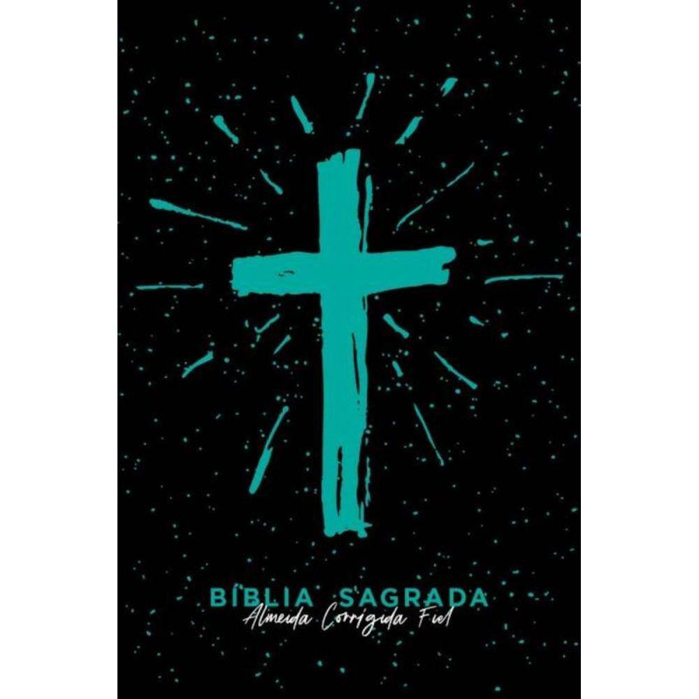 Bíblia Acf Slim Cruz Tiffany - Letra Normal