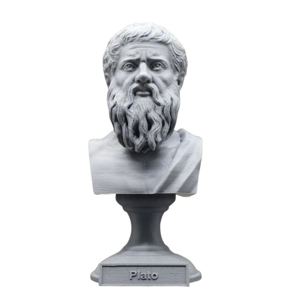 Escultura Estatua Busto Platão Filósofo Ateniense