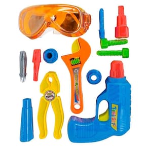 Kit Brinquedo Ferramentas Infantil Construtor Engenheiro 14 Peças