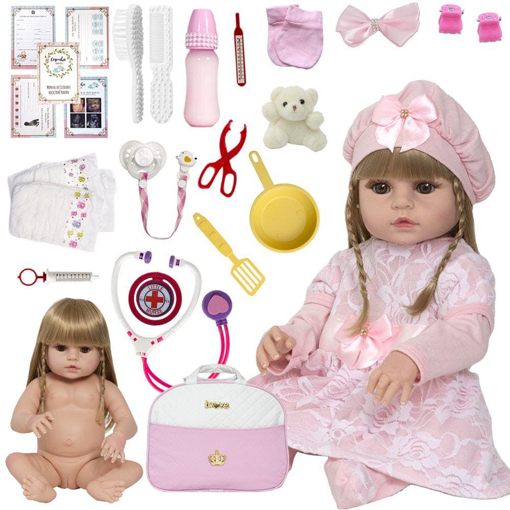 Roupa de Boneca - School Princesa com Cabide