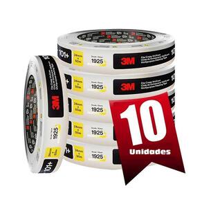 Kit com 10 Fita Crepe 3M Masking Tape 101+ 24MM X 50M