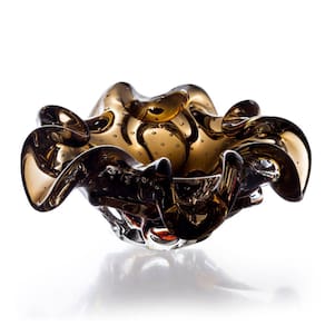 Centro De Mesa Em Cristal Murano Marron São Marcos