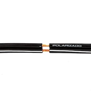 Cabo Polarizado Externo Para Áudio 2X0.20 - Preto 30 Metros