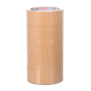 Kit 5 Fita Adesiva KRAFT Embalagem Papel Crepado 45MM X 50M