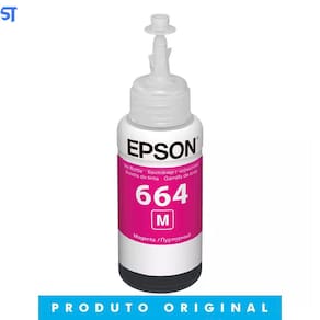 Refil de Tinta Epson 664 Vermelho T664320 AL- Rende até 6.500 Paginas Para Ecotank L110 / á L395 / L495