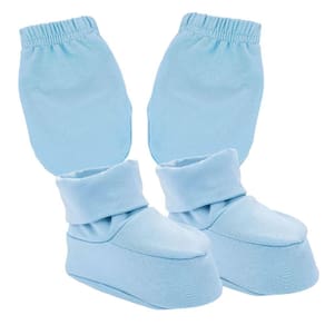 Kit Sapatinho e Luva Térmica Bebê Energy Thermo Azul Everly