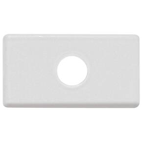 Módulo Tampo com 1 Furo 9,5 mm Branco Tramontina