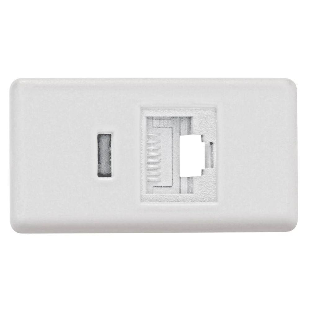Tomada Rj 45 (Cat 6) Branco Tramontina