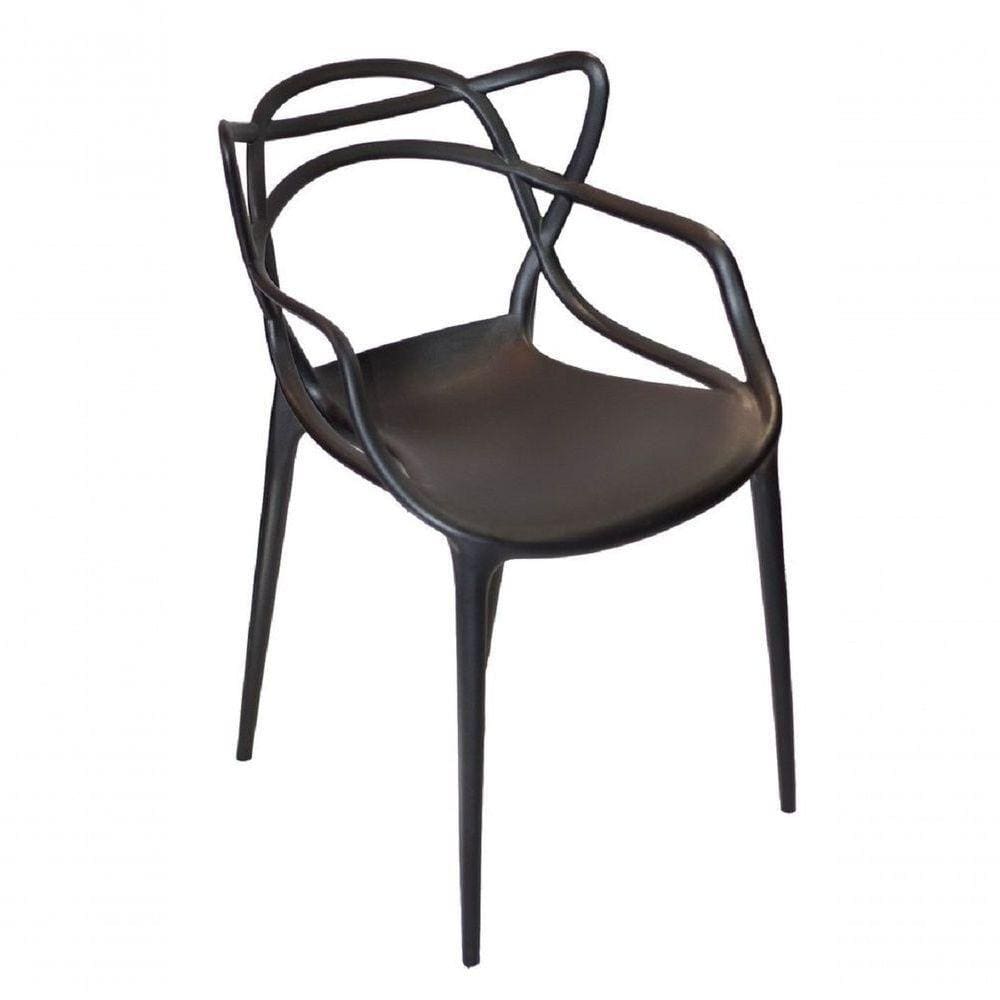 Cadeira Allegra Sala De Jantar Cozinha Quarto área Externa Preto Ordesign