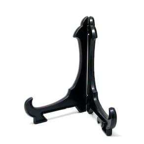 Kit Com 12 Peças Suporte Para Pratos E Azulejos Preto 10Cm