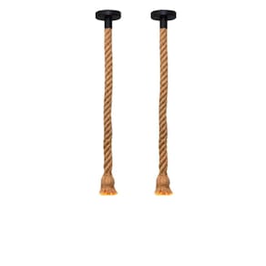 2 Cordas Pendente Sisal 1,80M Nó Laço Retro Rústico Vintage