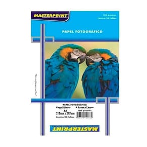 Papel fotográfico A4 180 gramas Glossy 20 folhas
