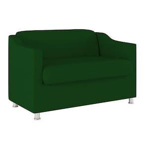 Sofá Namoradeira Tilla Sala De Espera Suede Balaqui Decor Cor:verde