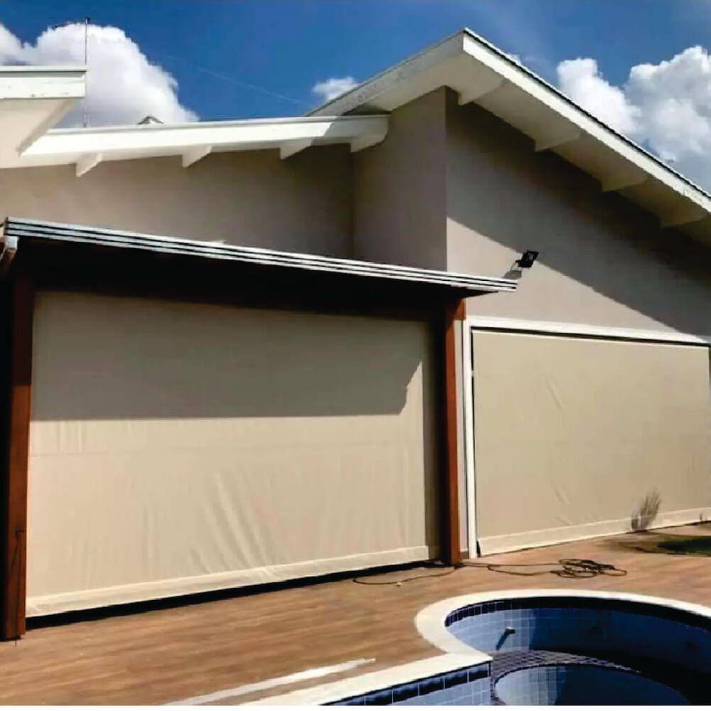 Toldo Cortina Bege - 1,50m x 1,80m - kit completo