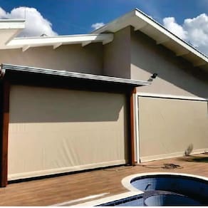 Toldo Cortina Bege - 3,20m x 2,40m - kit completo